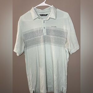 Travis Mathew Shirt Mens L Mint Striped Classic Golf Performance
Polo Preppy